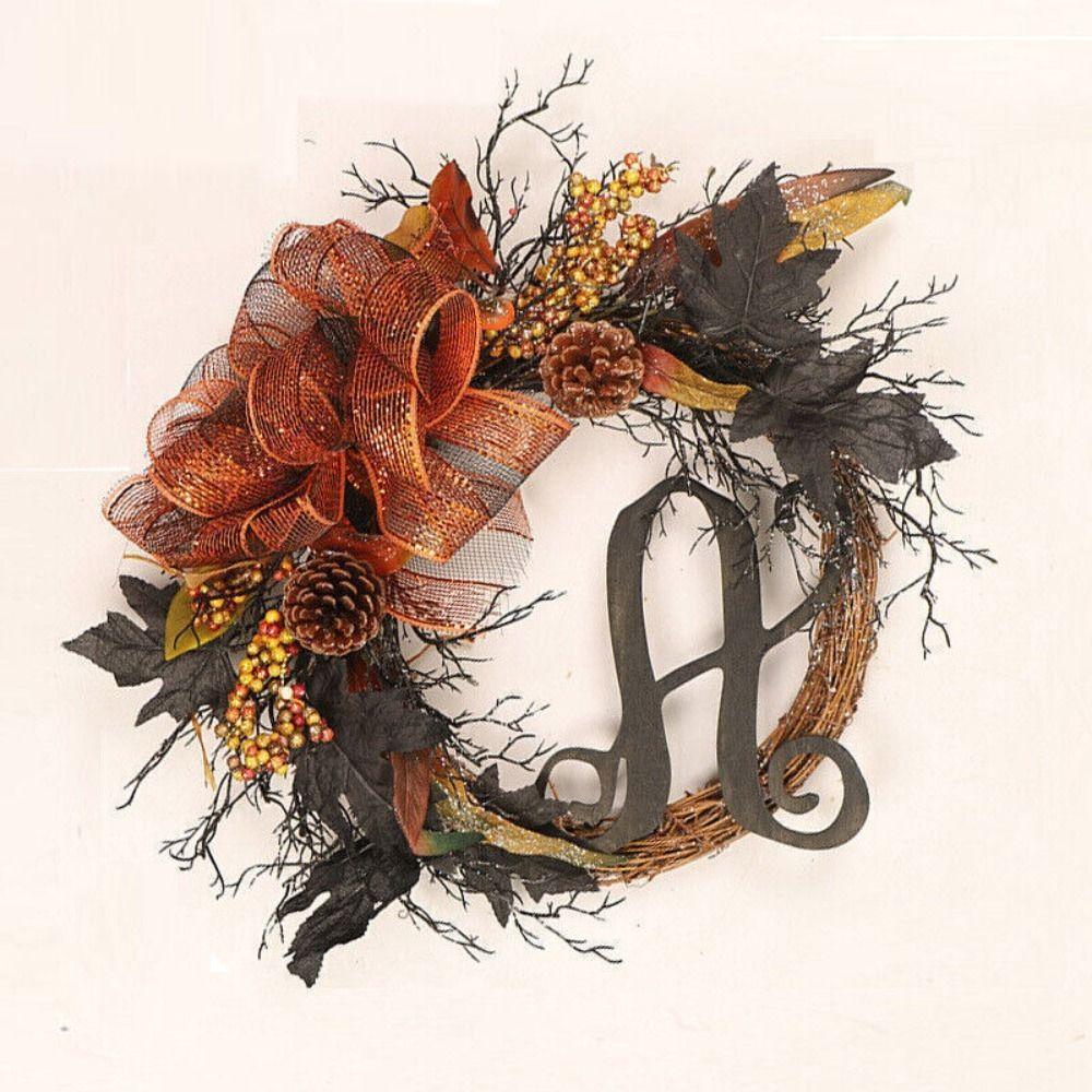 Christmas Artificial Vine Ring Wreath Rattan Wicker DIY Garland Xmas Party Decor Rattan Ring DIY Garland