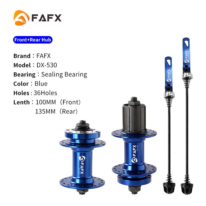 FAFX MTB Bike 32/36 Holes Sealing Bearing Hubs Compatible 7/8/9/10/11 Speed Cassette Cogs Disc Brake Alloy Hub Bicycle Parts