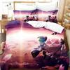 Set Biancheria da Letto 3D Touhou Project Remilia Scarlet Cartone Animato Anime Set Tre Pezzi Adulto Bambino Camera da Letto Copripiumino Set 3D Kawaii Ragazze