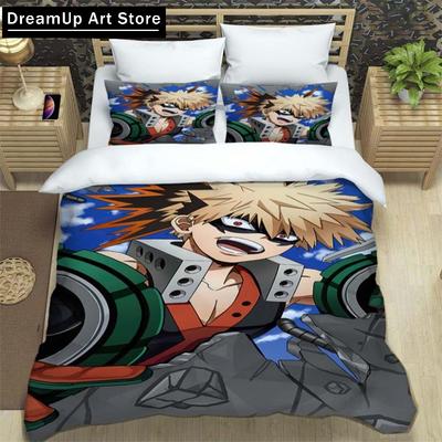 Anime My Hero Academia Cartoon Duvet Cover Bedding Set Bed Set Quilt Cover Twin Single Full Queen King Size Boys Adult