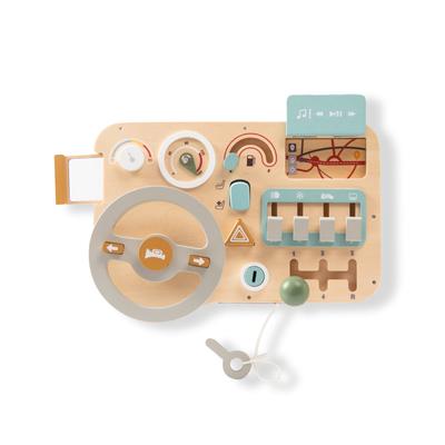 Baby Wooden Montessori Toys Τιμόνι Busy Board Ξύλινα Αισθητήρια Παιχνίδια για νήπια Δραστηριότητες εκμάθησης ταξιδιών προσχολικής ηλικίας