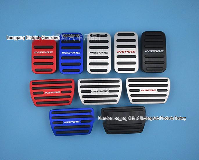 Applicable to: 2019 Inspire, New Aluminum Alloy Non-Slip Accelerator & Brake Pedal