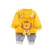 Kids' 2023 Korean Style Hooded Sweatshirts: Spring/Autumn Long-Sleeve Cartoon Three-Piece Set