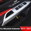 For Mitsubishi Outlander 2013- Matte Car Inner Door Armrest Handle Cover Trim Window Lift Switch Button Panel Accessories
