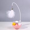 Cat Teaser Stick with Bell Removable Turntable Interactive Toy Easy to Clean for Indoor Kittens Pet Playtime Fun
