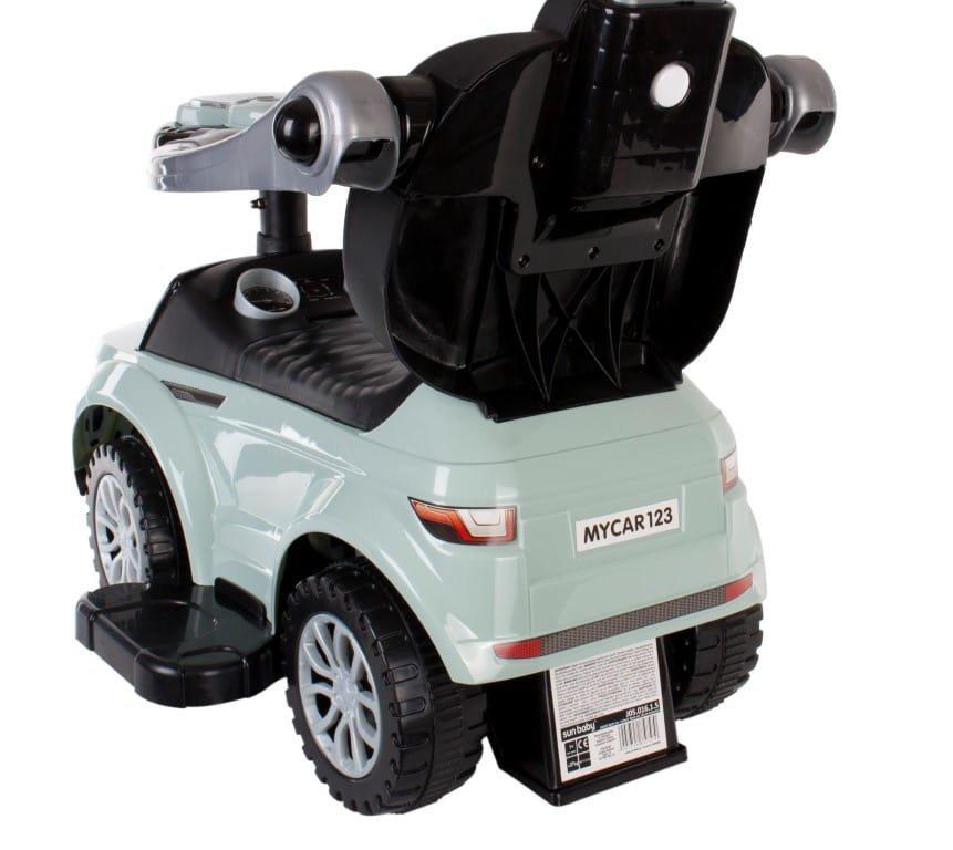 Correpasillos Para Niño Con Mango Y Agarre Coche Deportivo Salvia Sun Baby