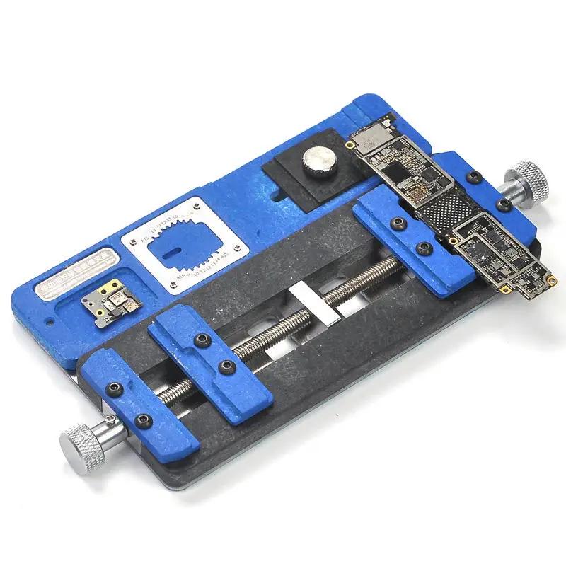 TE-188 Double-slot Maintenance Fixture for Phone IC Chip BGA PCB Repair Glue Removal Clamp Motherboard Jig Holder