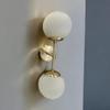 2-Light Globe Wall Sconce for Bedroom Dining Room Living Room Kitchen Home Décor