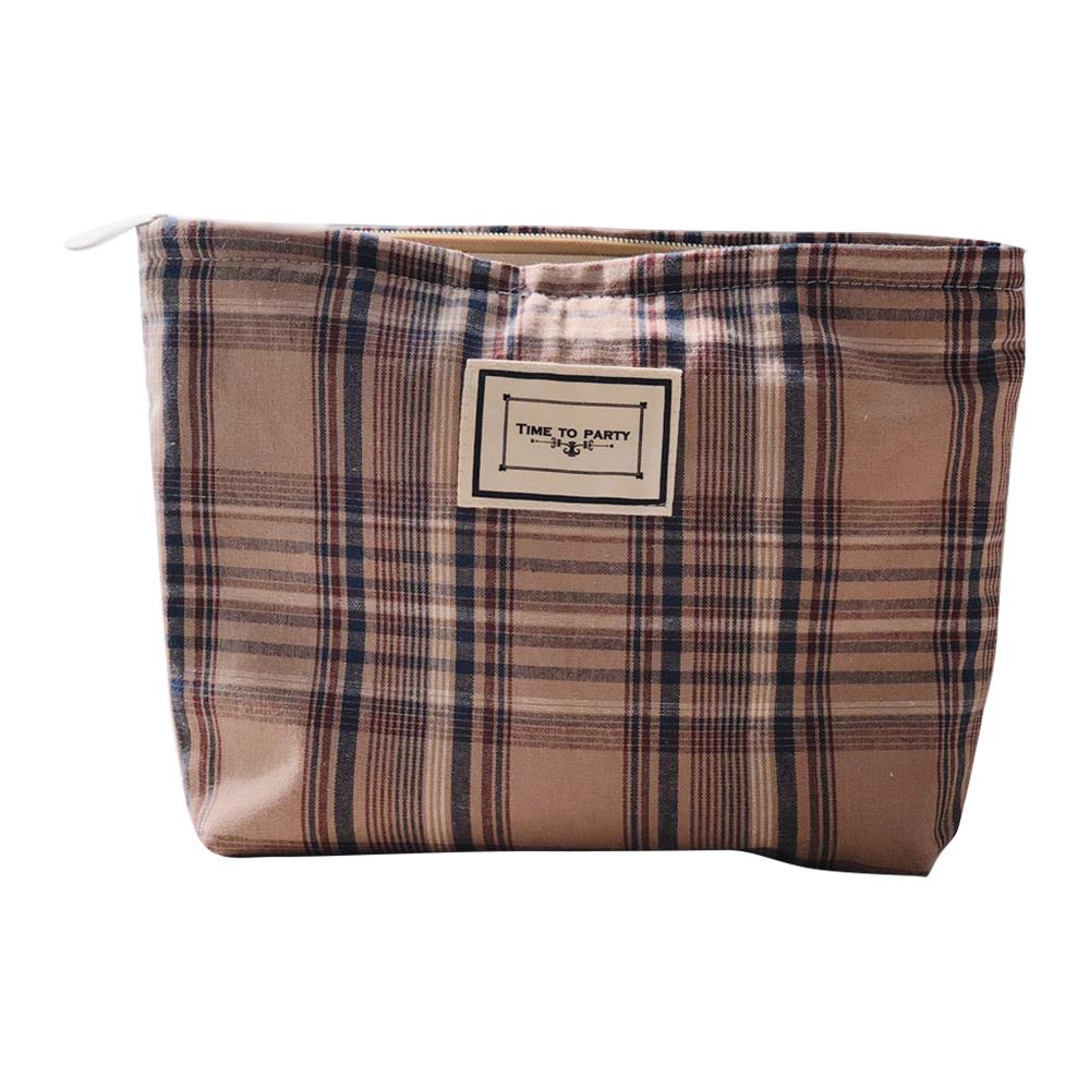 427 Cotton Makeup Storage Pouch Anti-Wear Toiletries Women Teen Girls Cosmetic Organizer Travel Hand Bag