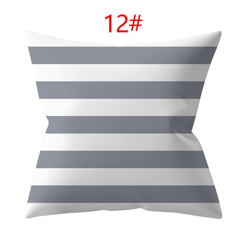 18 Inch Throw Pillow Home Decor Geometric Elements Lumbar Pillow Case Gray Cushion Cover Sofa