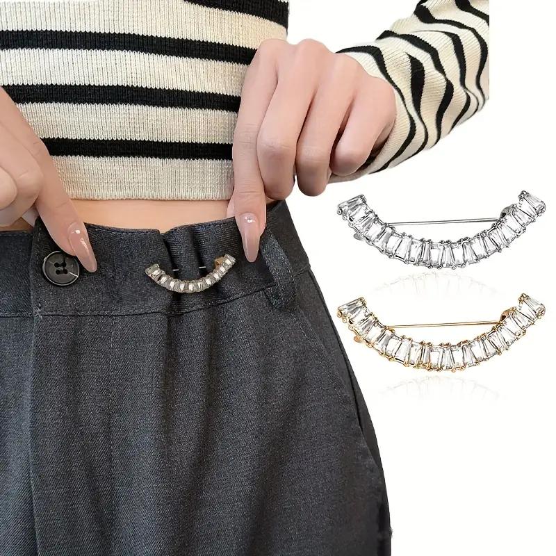 1PCS Simple Smile Brooch Anti-exposure Chest Buckle Clothing Collar Accessories Waist Change Artifact Waist Pin Scarf Buckle