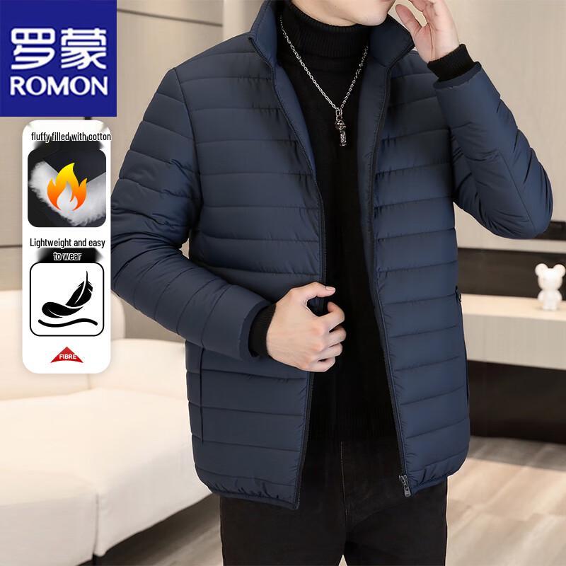 ROMON Men's Stand Collar Padded Jacket