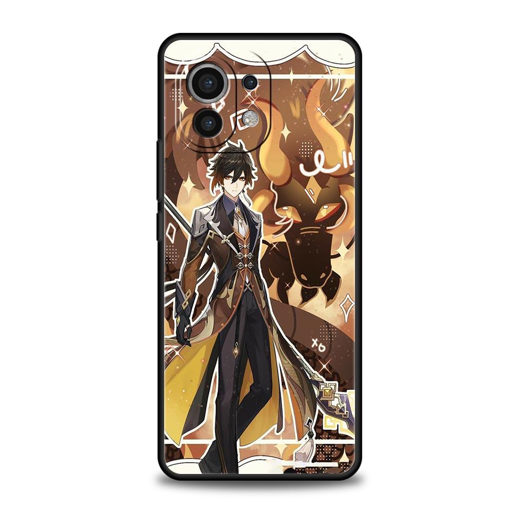Genshin Impact Landscape Phone Case For Xiaomi 14 13T 12T Pro 12 13 11 Ultra Mi Note 10 Lite 10T 5G 11X Pro 11T 11i 9T Cover