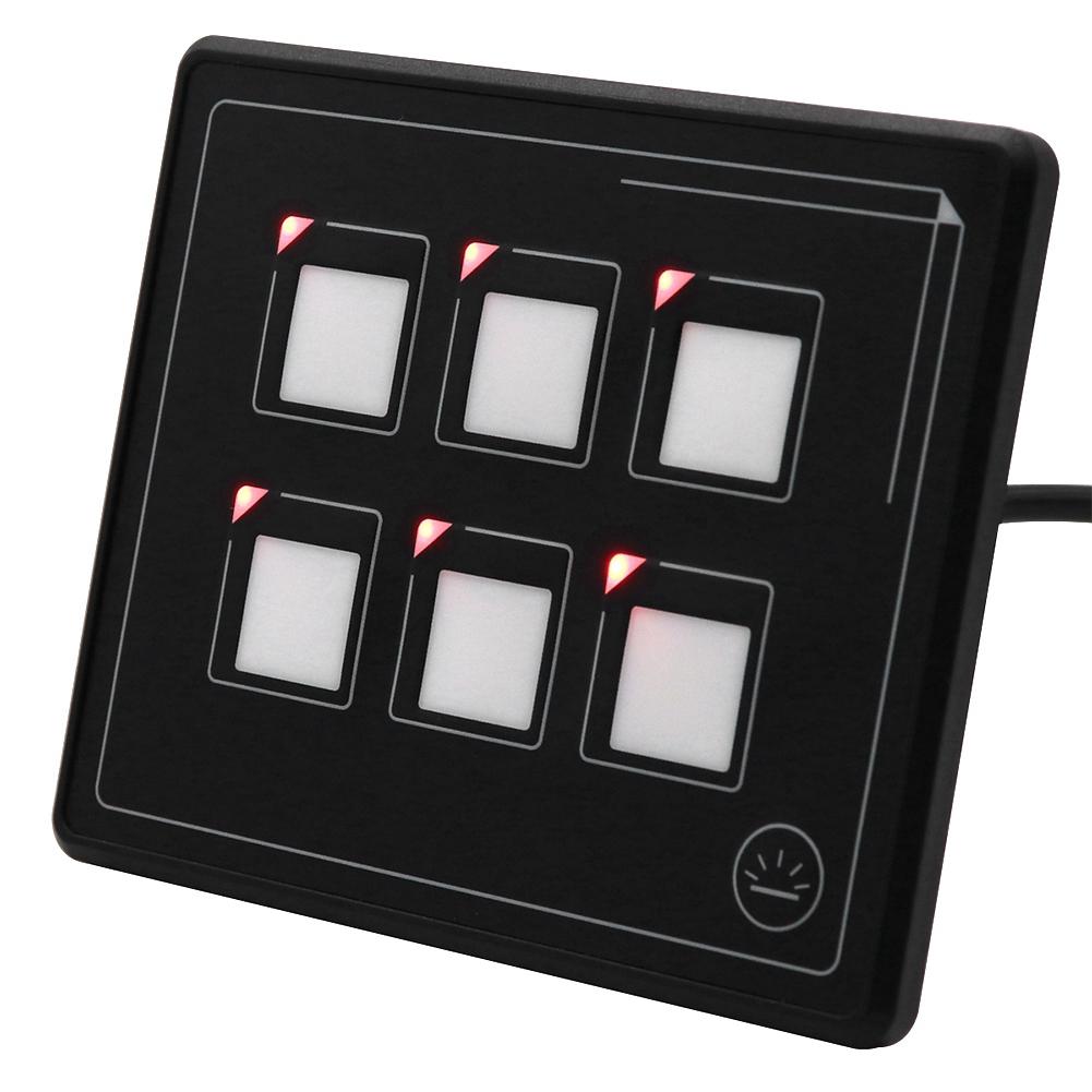 12-24V Car   6P LED Touch Membrane Control Panel   Electronic Accessory