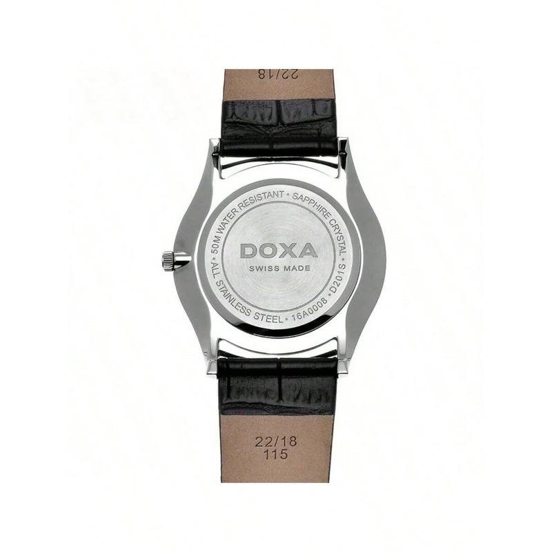 DOXA Herren-Quarz-Uhr Schwarz D201SGY