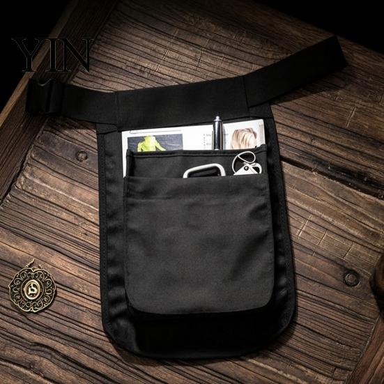 Lightweight Waist Bag Multi-function Belt Apron for Outdoor, Large Capacity Multi-Pocket Adjustable Waistband Pouch, Fanny Pack Women and Men Running