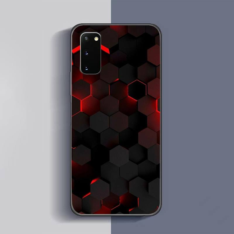 Hexagon-Telefonkasten für Samsung Galaxy S6 S7 Edge Plus S9 S20Plus S20ULTRA S10lite S225G S10 Note20ultra-Kasten