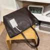 Large Capacity Tote Bag Women PU Leather Crossbody Shoulder With Zipper Casual Travel Office Use