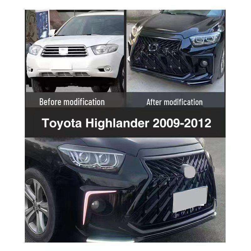 Compatible with 2012-2014 Highlander with LX or LX570 Body Kit Modifications.