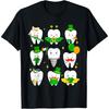 Teeth St Patrick Dentist Dental Assistant Irish Leprechaun T-Shirt