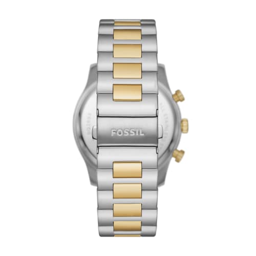 Fossil Sullivan BQ2693 Men's Watch, Silver & Gold