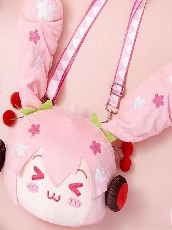 Arcade Project Diva Cartoon Doll Shoulder Bag Adjustable Shoulder Strap Zipper