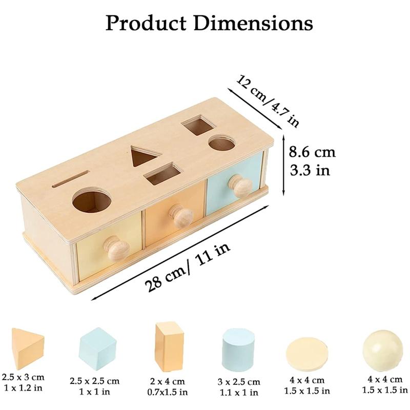 Montessori Wooden Multi-function Box Game Learning Early Education Preschool Training Teaching Kids Aids Baby Toys