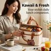 Large Capacity Insulated Lunch Box Bag Outdoor Portable Waterproof Storage Bag With Handle Cartoon Food Container Thermal Bag