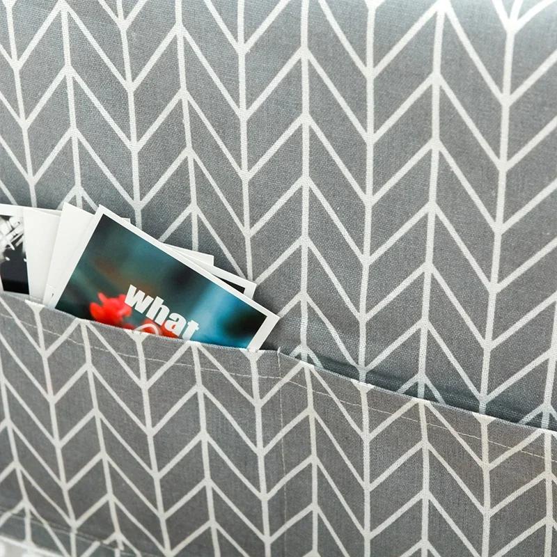 Drum Washing Machine Cover Dustproof Refrigerator Microwave Oven Cover with Pocket Protector Printing Cotton Household Dustcover