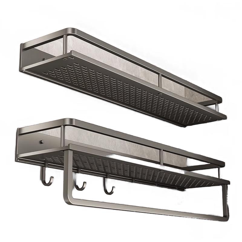 JINGRUIXIANG Wall-Mounted Aluminum Double Towel Bar