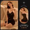 Sex underwear nightclub new v-neck low-cut cross-fit hip-wrapped sexy dress passion robe pure desire style