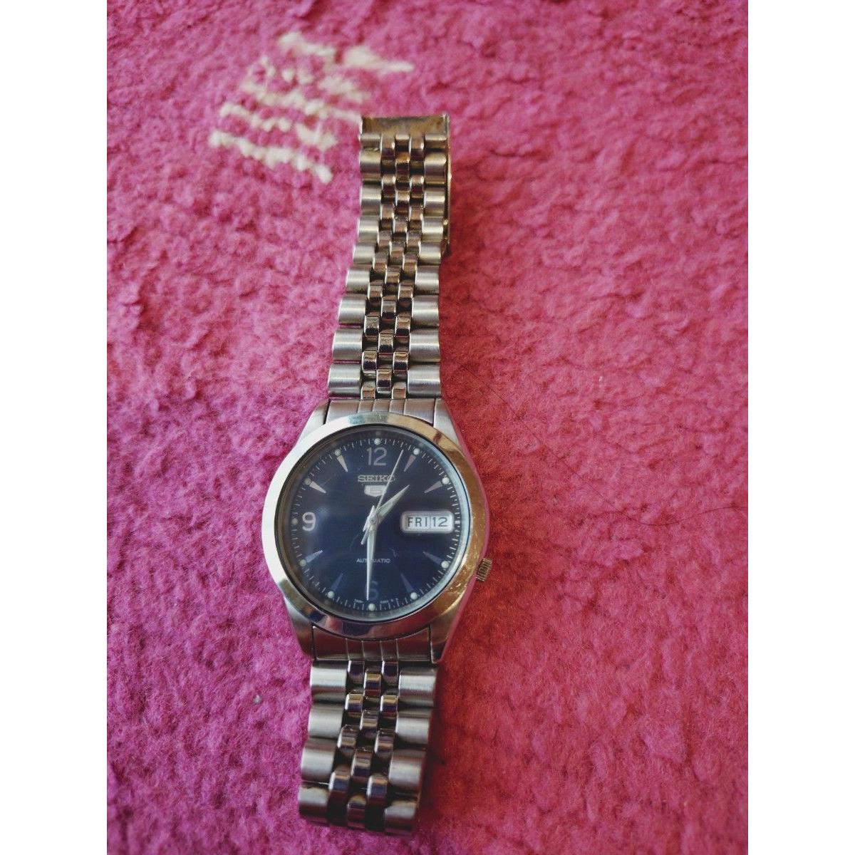 SEIKO Seiko Five automatic watch Seiko 5 back skeleton black