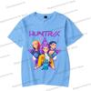 Vintage Kpop Demon Hunters Anime T-shirt Rumi Zoey Mira Print T Shirt Harajuku Cartoon Kpop Demon Hunters Teenage Girls Tshirts