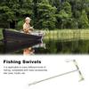 10pcs Stainless Steel, Bds Balance T Shape   erhu instrumento 3 Luminescent fishing tackle s Snap Fishing Connector Tackle
