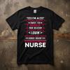 Nurse Life Cotton Tee Medical Hospital Gift Graphic Unisex T-shirt