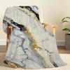B-Black Marble Design Blanket Soft Throw Blanket for Home Bedroom Bed Sofa Picnic Travel Office Rest Cover Blanket Gift