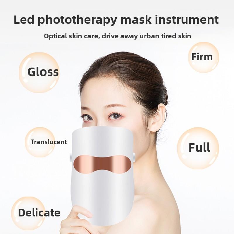 Photon Hautverjüngung Schönheitsinstrument Rotes und Blaues Licht Maskeninstrument Haushalt Gesicht Buntes Spektrum Große Reihe Licht LED Maske