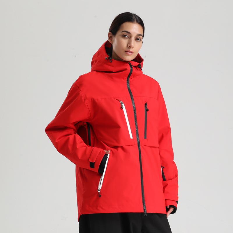 Men's and Women's Ski Jacket Snowboard Coat Waterproof Winter Baggy Snow Jackets with Hood Windproof Warm Insulation Outdoor Sports Skiing Jackets