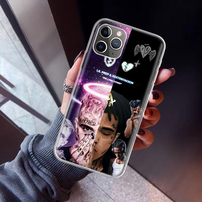 Lil Peep Phone Case For iPhone 17 Air 11 13 Mini 14 15 Plus 16 12 Pro Max 16E SE 7 8 Pattern Soft TPU Back Cover 17 Air 11 13 M