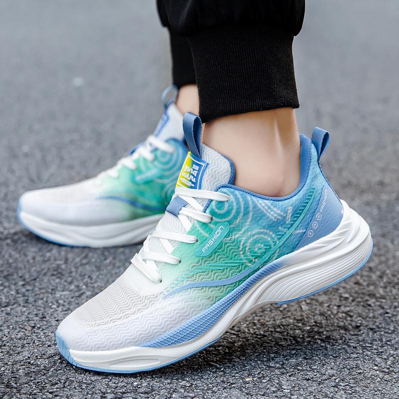 Summer Ice Silk Mesh Breathable Shock Absorption Rebound Sports Couple Shoes Cold Sticky Shoes Fashion Versatile Casual Shoes Student Shoes