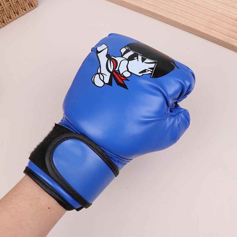 Cartoon Child Boxing Gloves Pu Leather Kids Sparring Punching Gloves Sanda Kids Boxing Punching Gloves Fighting Taekwondo Mitts