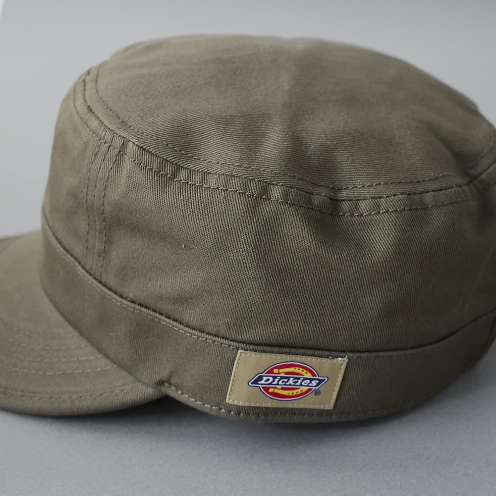 Dickies Basic Work Cap, Unisex, Men's and Women's (JP, Alphabet, One Size, Khaki (Short Brim))