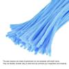 uxcell 100-Pack Chenille Pipe Cleaner Stems, 30cm, Light Blue, for DIY Art, Creative Craft Decoration