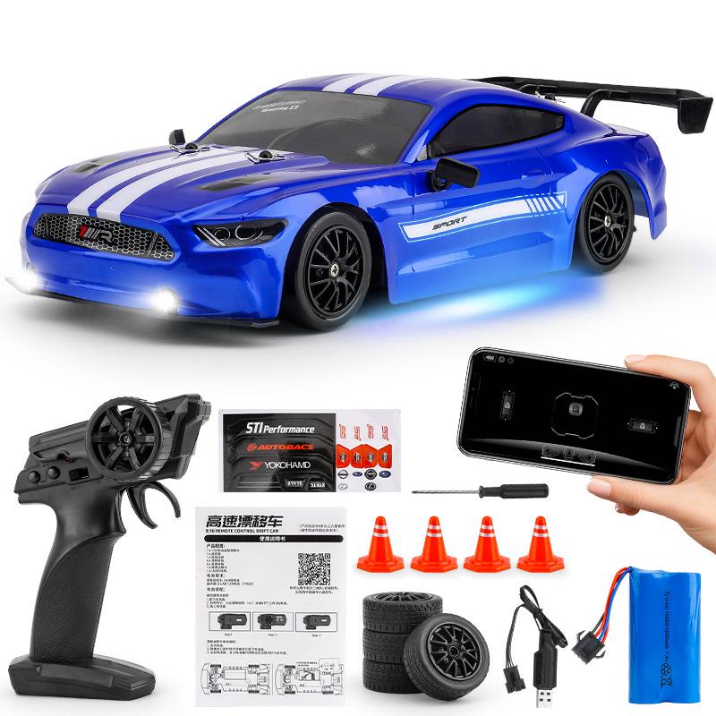 High-Speed 4WD Drift RC Car with Lights - 2.4G Kids' GTR Competition Toy