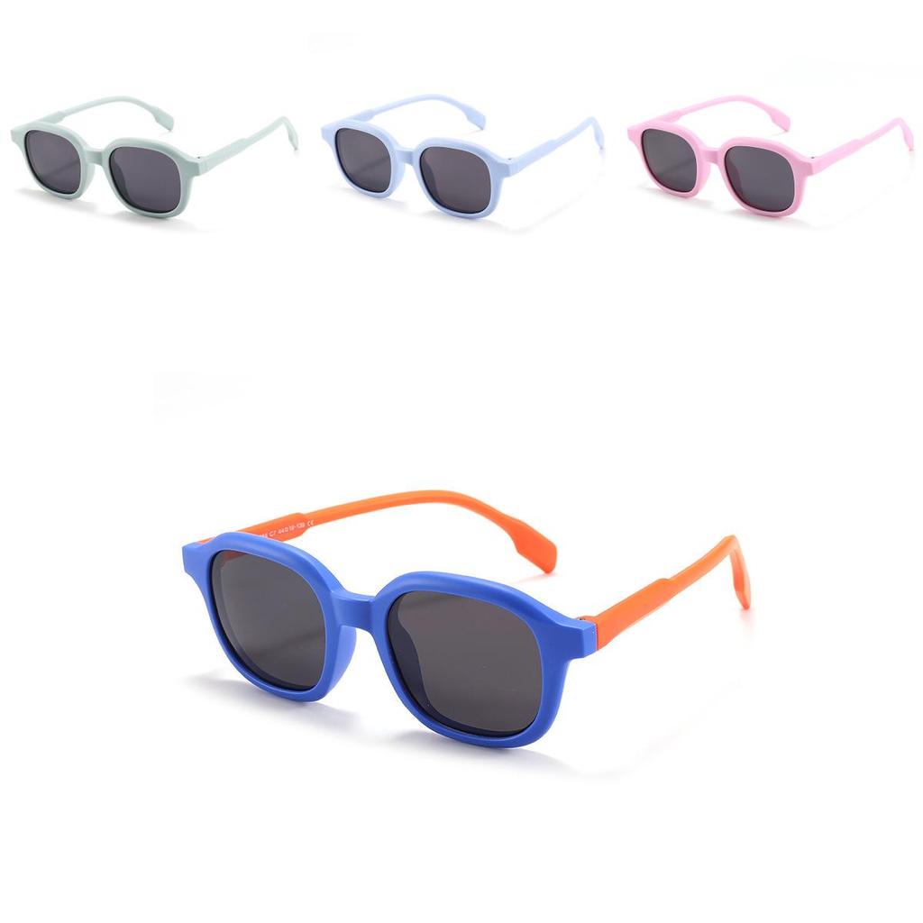 Children Trendy Oval Design Polarized Sunglasses Summer Outdoor Protection Uv