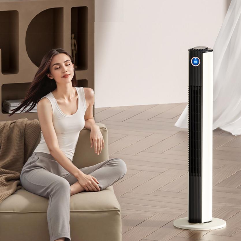 Tower Fan Household Bladeless Fan Energy-Saving Vertical Oscillating Floor Fan for Bedrooms Mothers and Infants