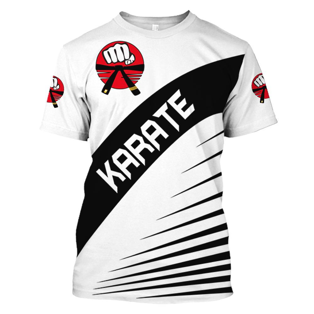 Japan Training T-shirt Men's 3d Karate Printed Tee Tops Oversized Short-sleeved High-quality Sportswear Men Quick-drying T Shirt