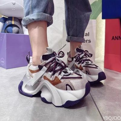 Autumn and Winter Fashion New Outdoor Thick Sole Height Increasing Casual Women's Shoes Trend Versatile Women's Sports Shoes