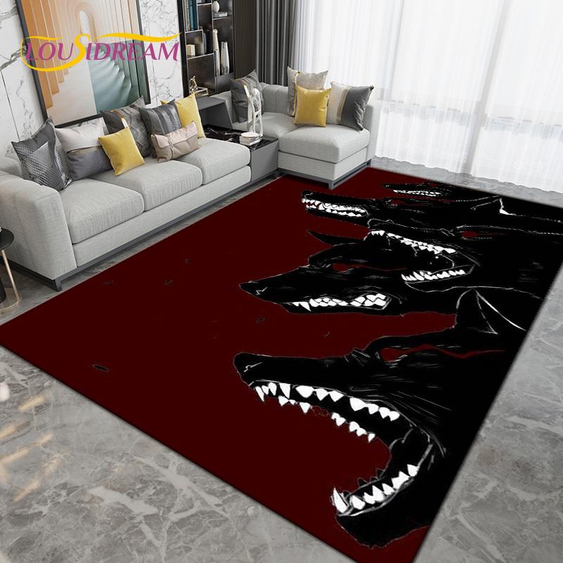 Wolf Wolf Spirit Series Area Rug Large,Carpet Rug for Living Room Bedroom Sofa,Kitchen Bathroom Doormat Non-slip Floor Mat Gift