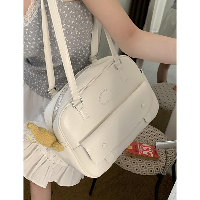 Underarm Briefcase Women's 2025 New Fashion College Style Backpack Large Capacity Shoulder Tote Bag